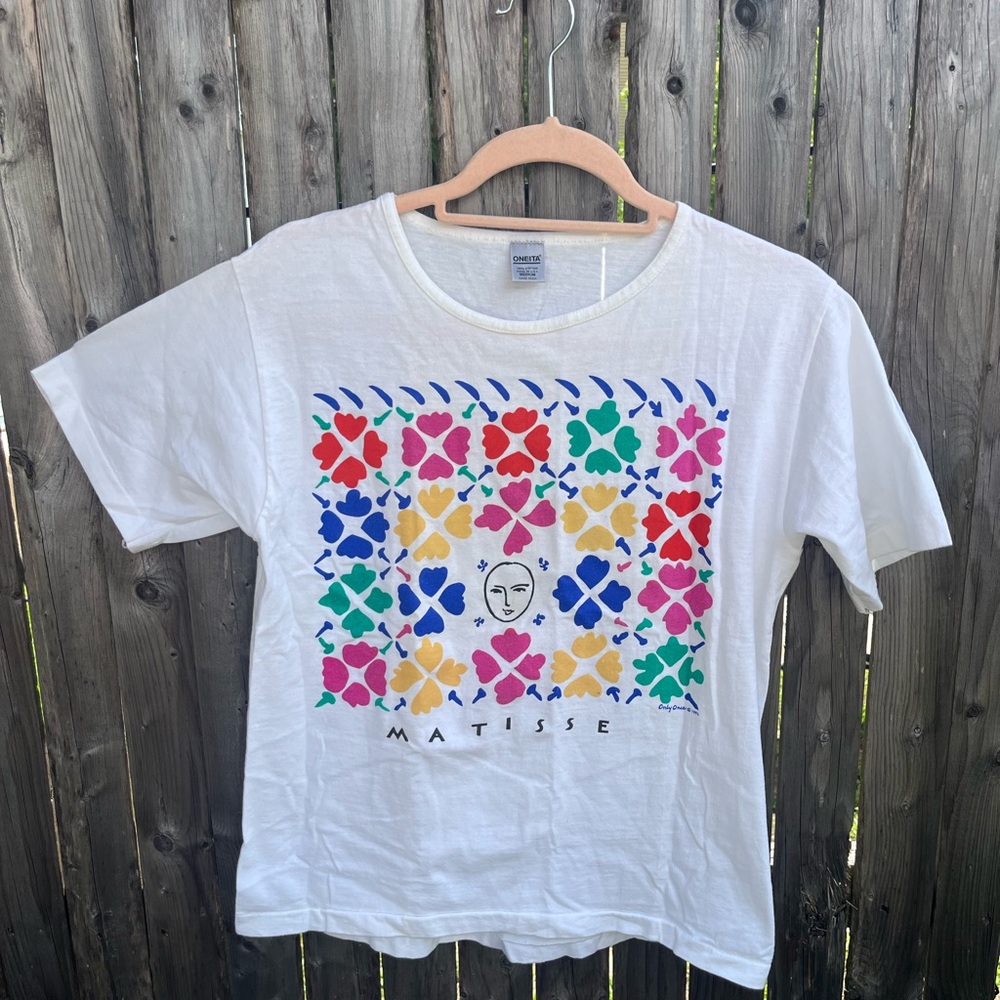 Vintage Matisse Graphic T-Shirt - White